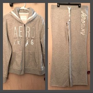 Aeropostale sweatpants & hoodie set